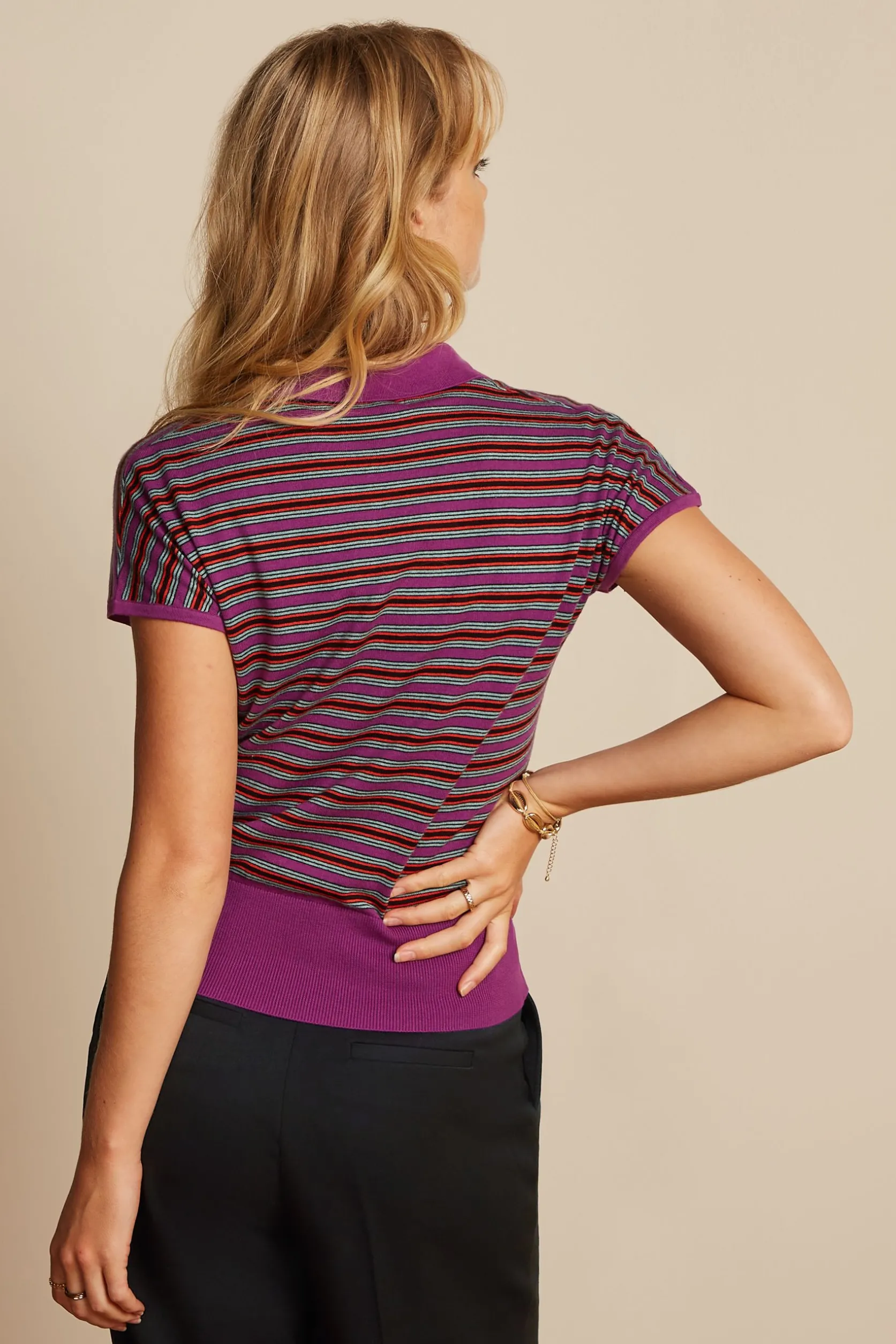 Ann Polo Top Bee Stripe*King Louie Hot