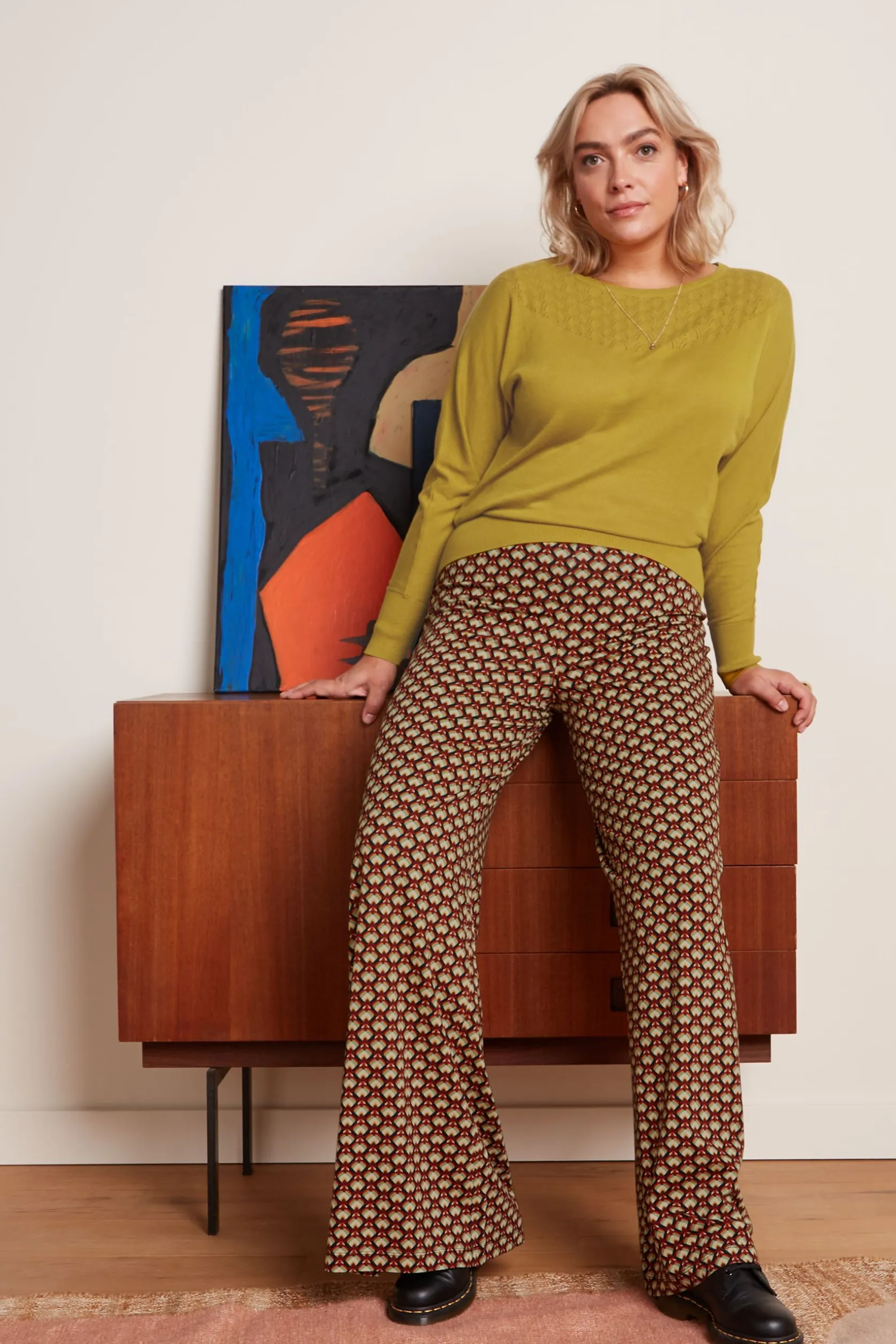 Border Palazzo Pants Valet*King Louie Cheap
