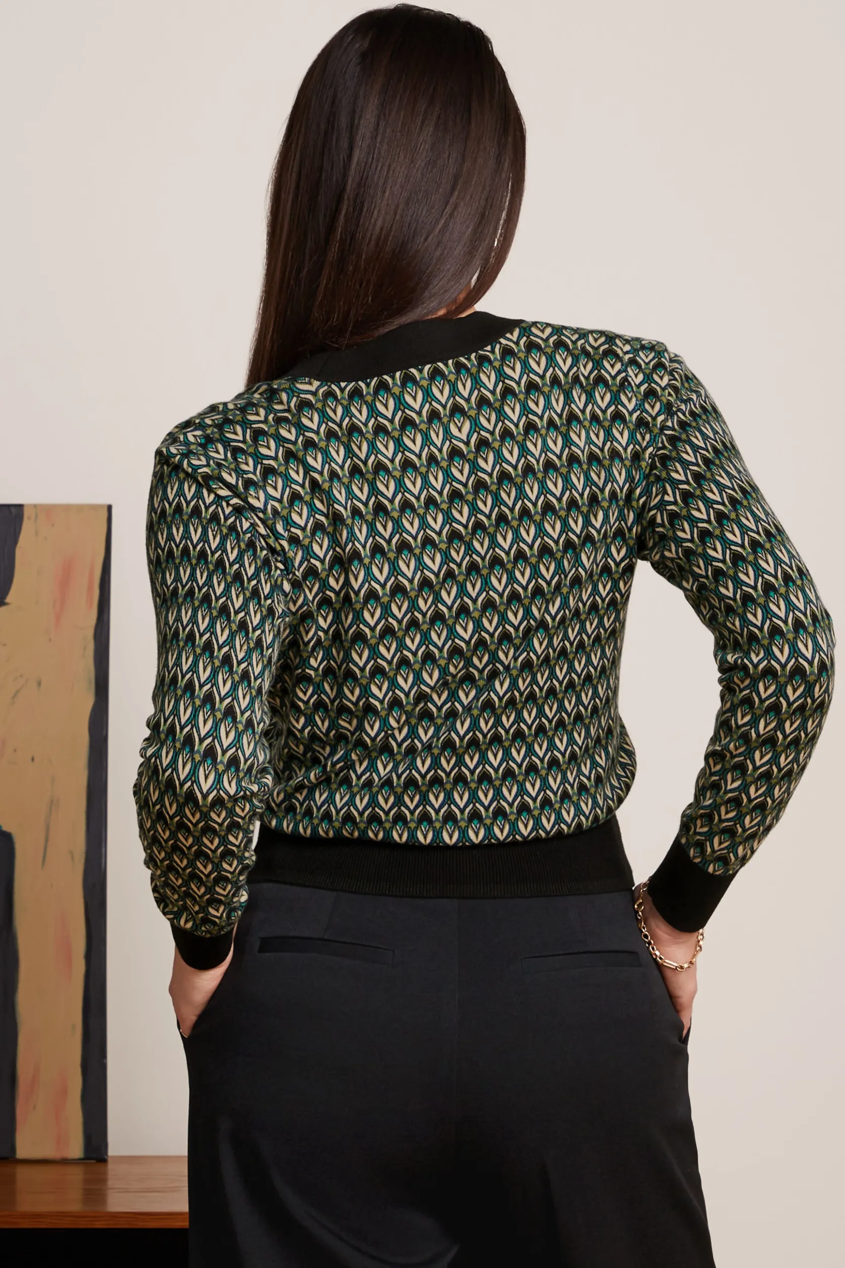 Cardi Deep V Dandy*King Louie Clearance