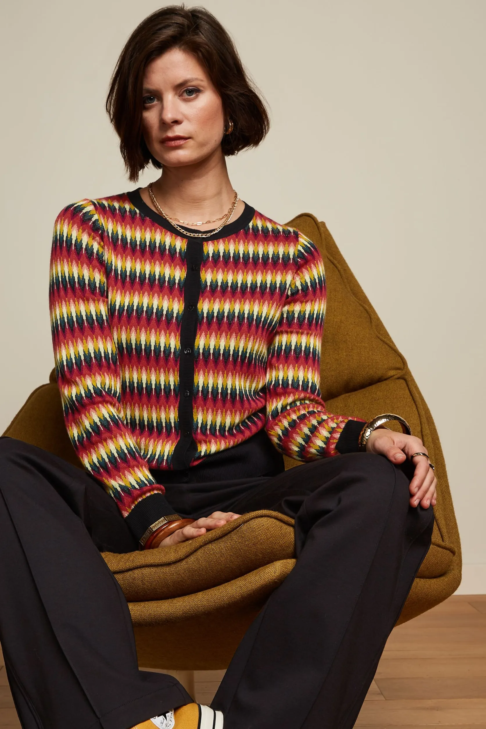 Cardi Roundneck Celina*King Louie Cheap