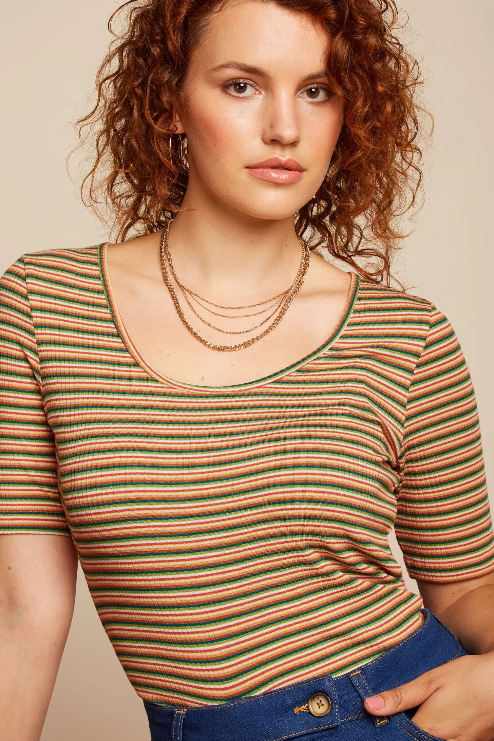 Carice Top Boxy Stripe*King Louie Online