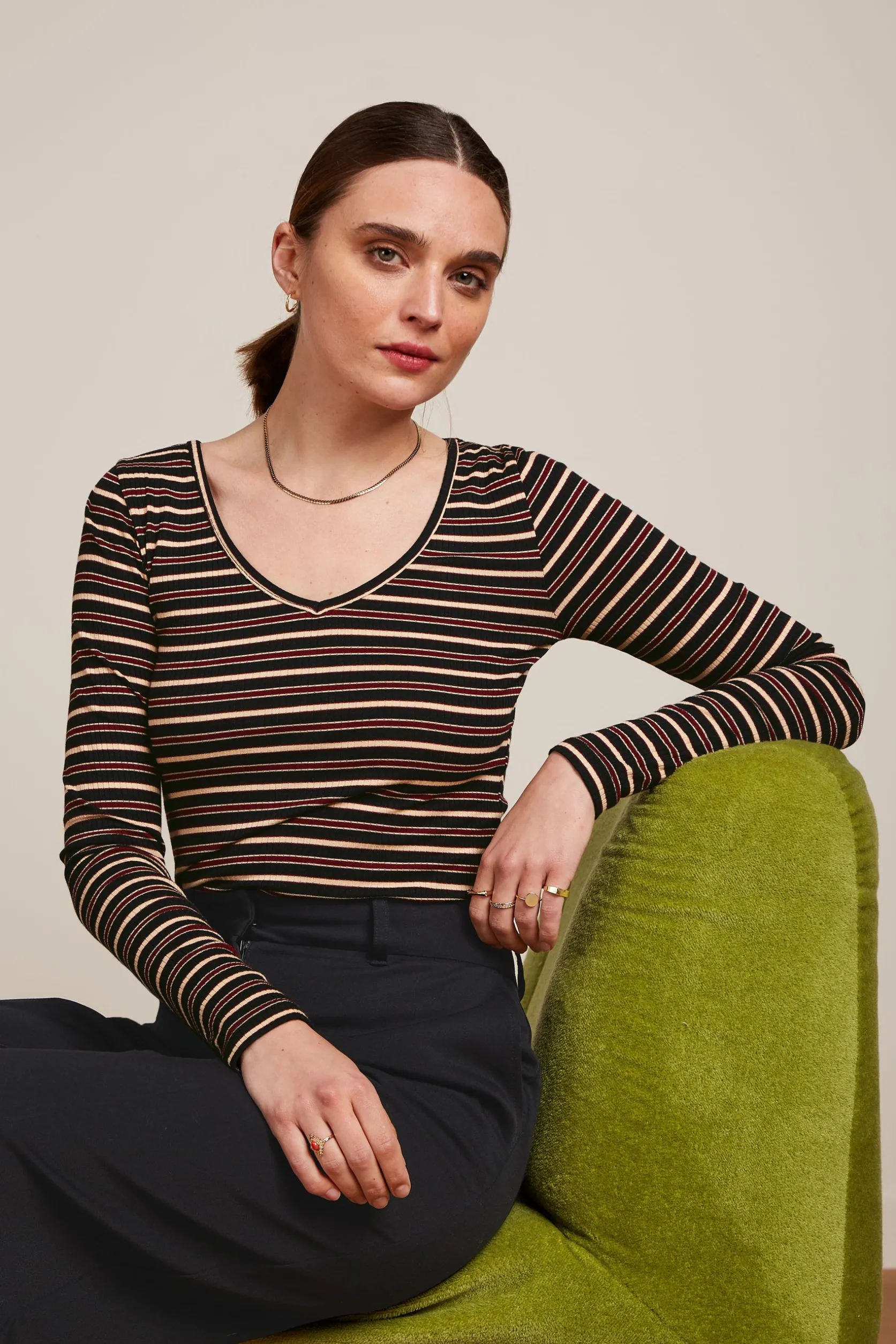 Carice V Top Pimm Stripe*King Louie Cheap