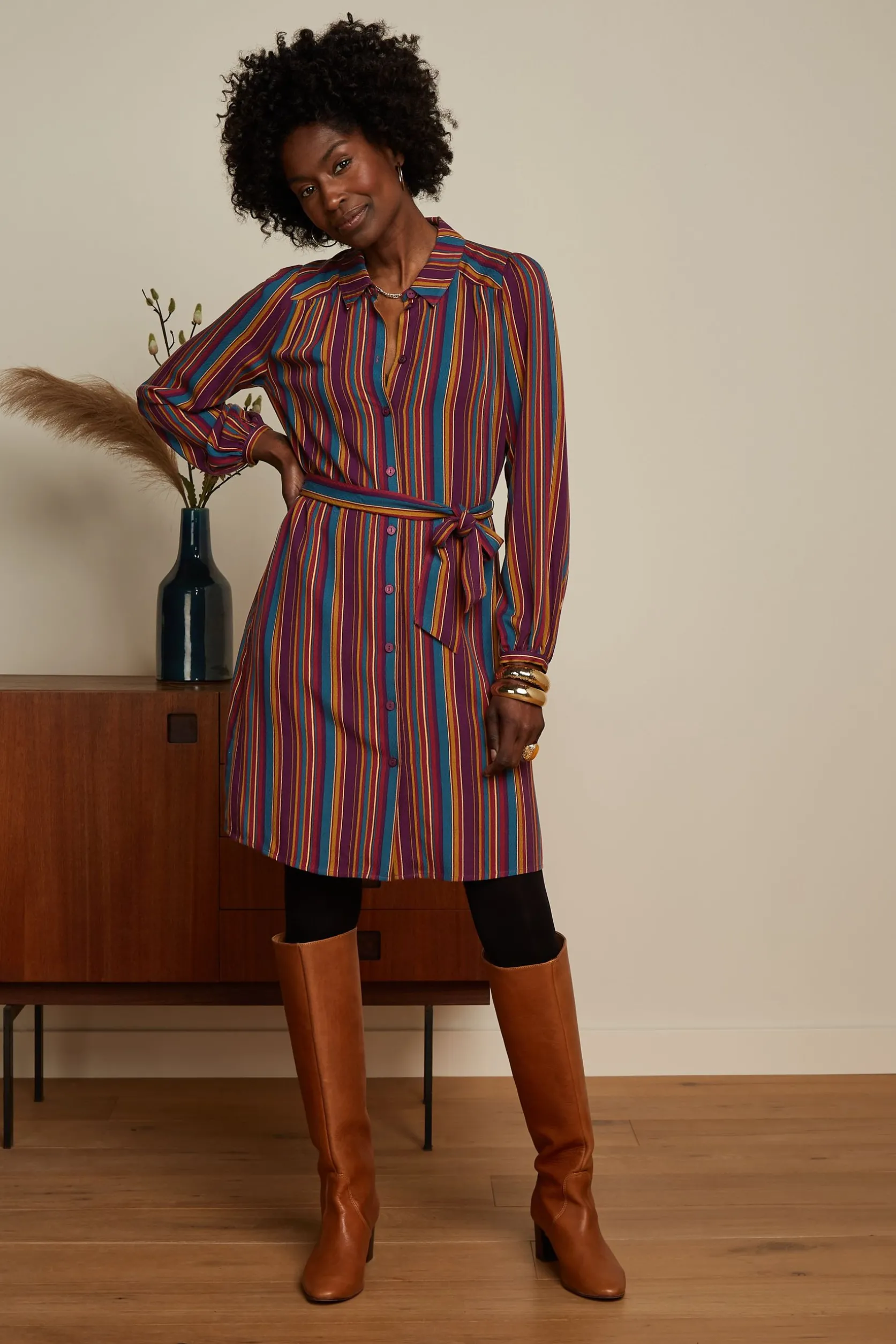 Carina Tunic Dress Marion Stripe*King Louie Clearance