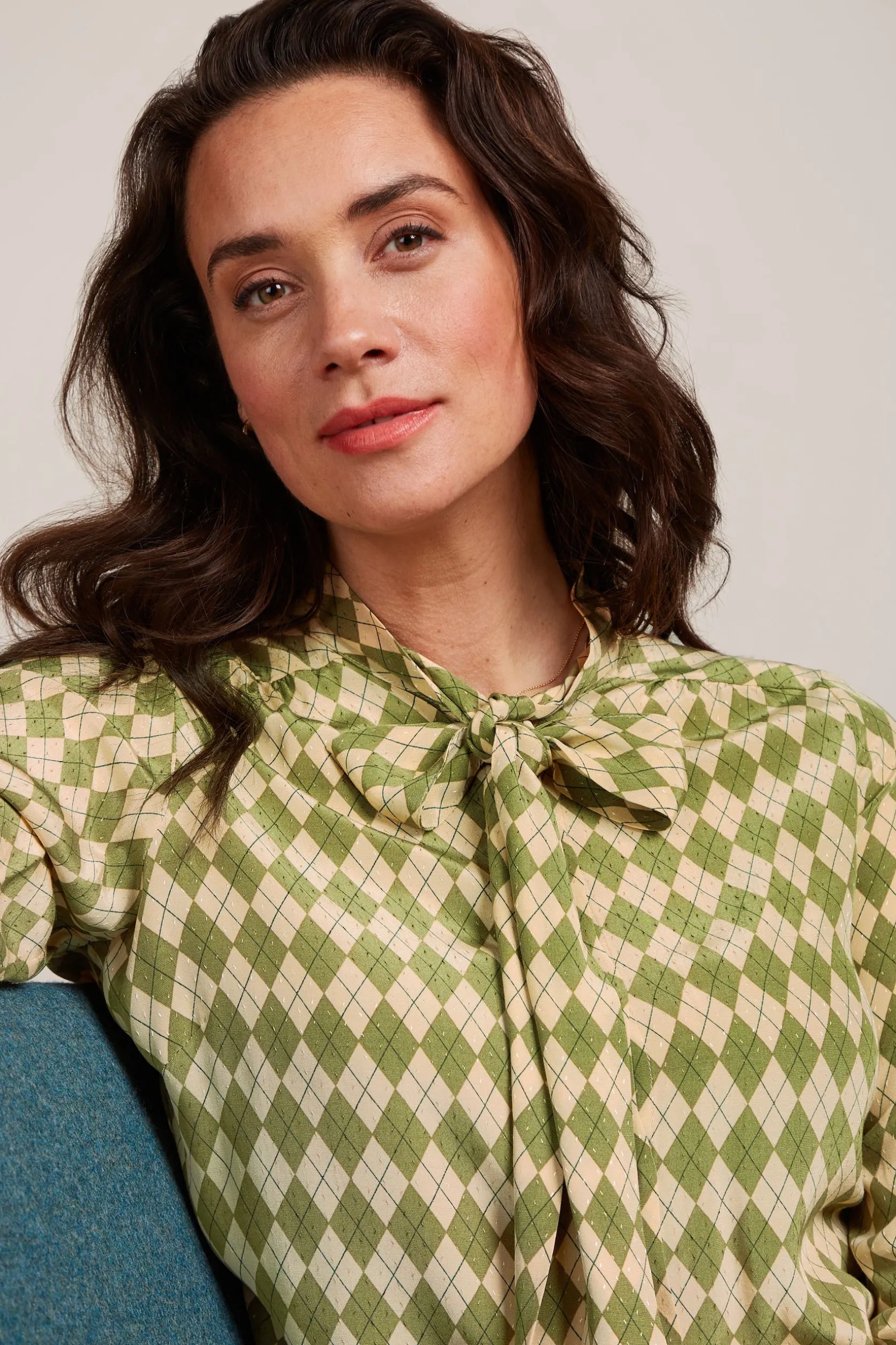 Delia Blouse Farrow*King Louie Fashion