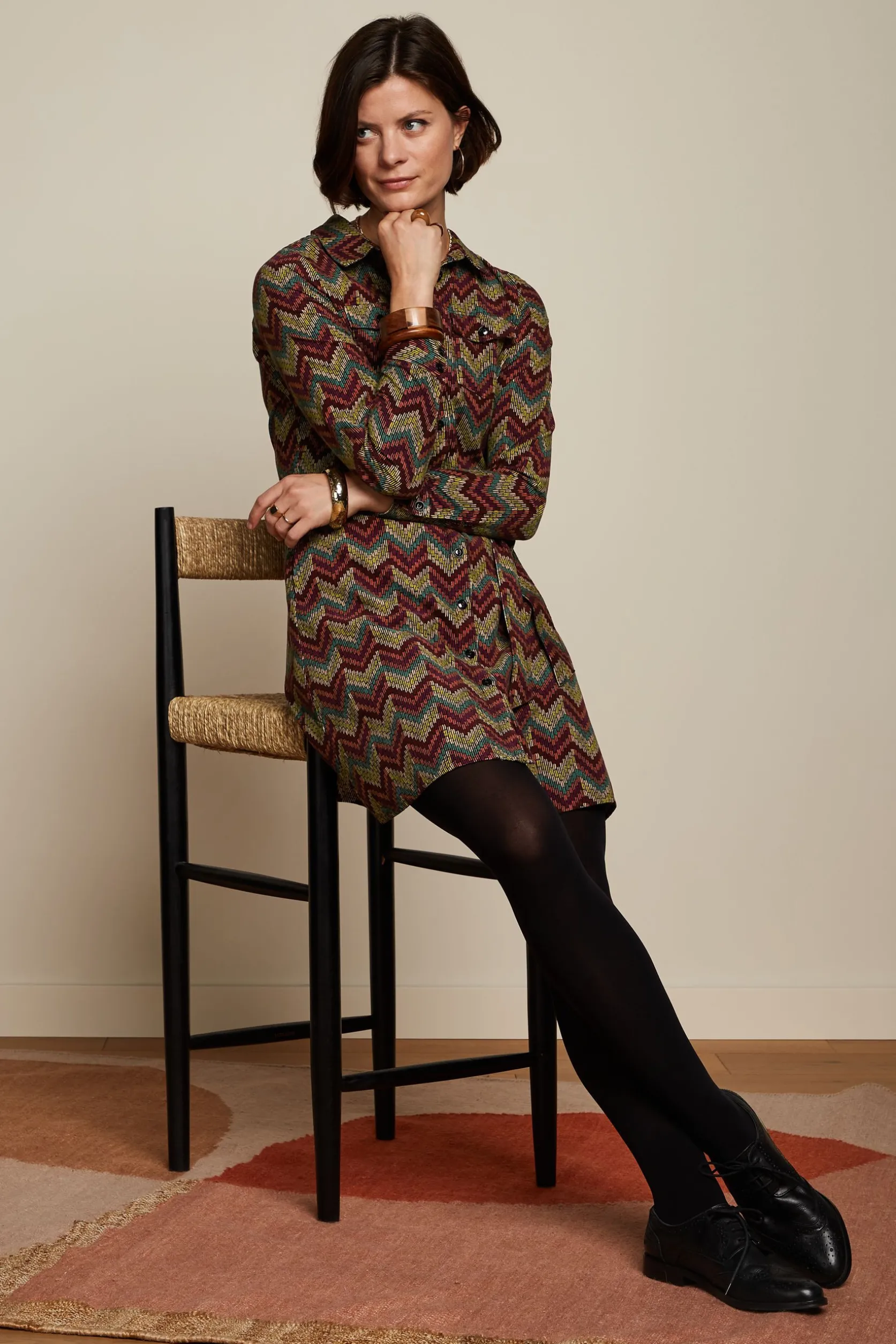 Eliza Pocket Dress Farley*King Louie Discount