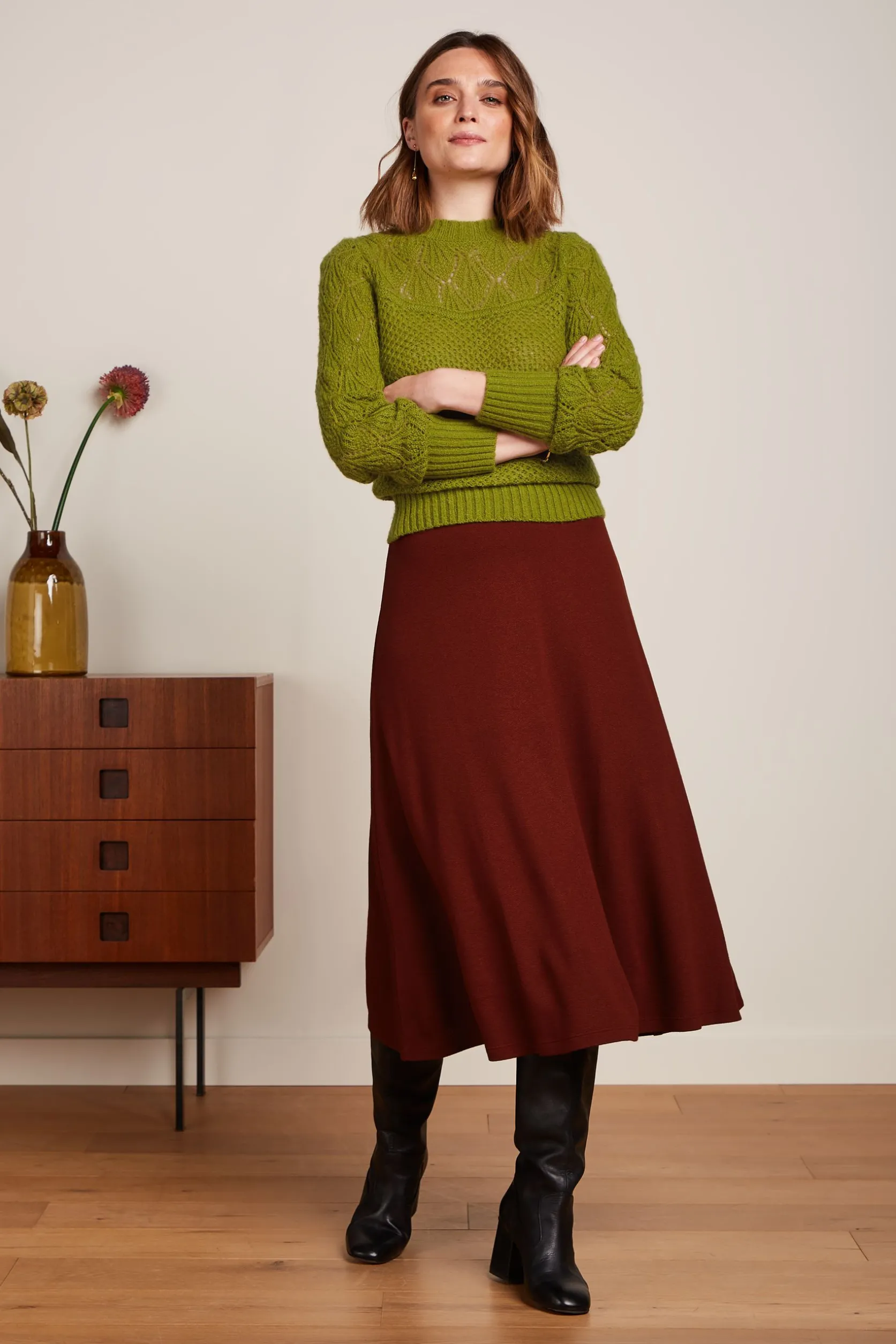 Juno Midi Skirt Milano Crepe*King Louie Flash Sale