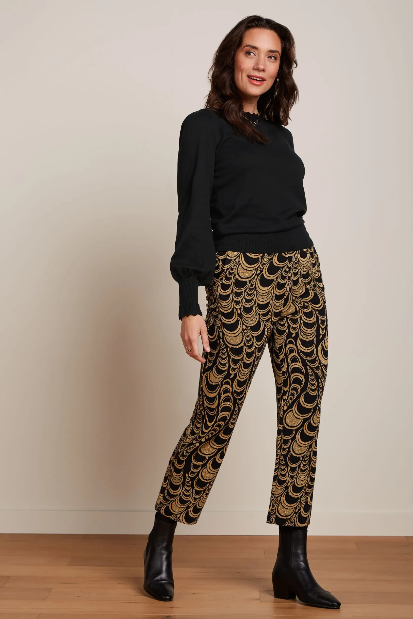 Luz Cropped Pants Bobbin Jacquard*King Louie Flash Sale