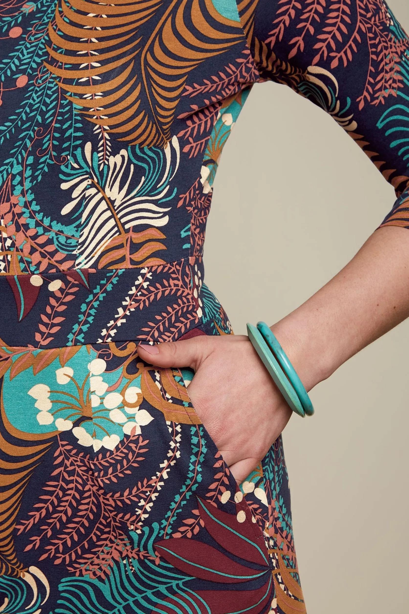 Mona Dress Nightingale*King Louie Sale