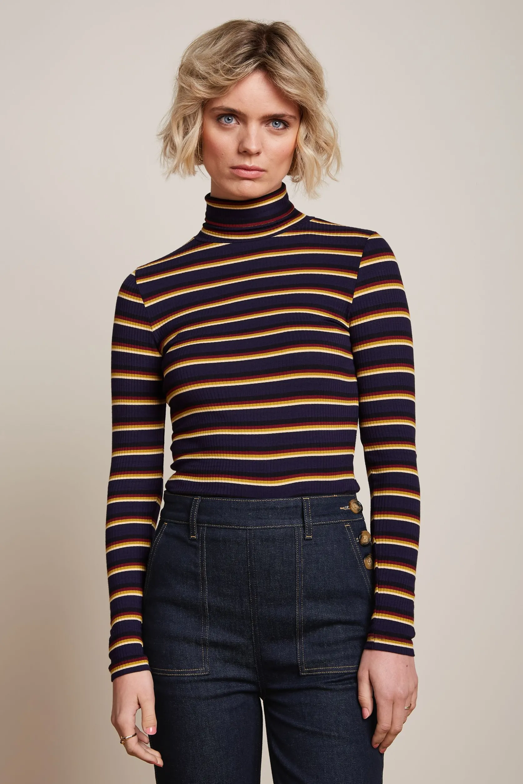 Rollneck Top Century Stripe*King Louie Sale