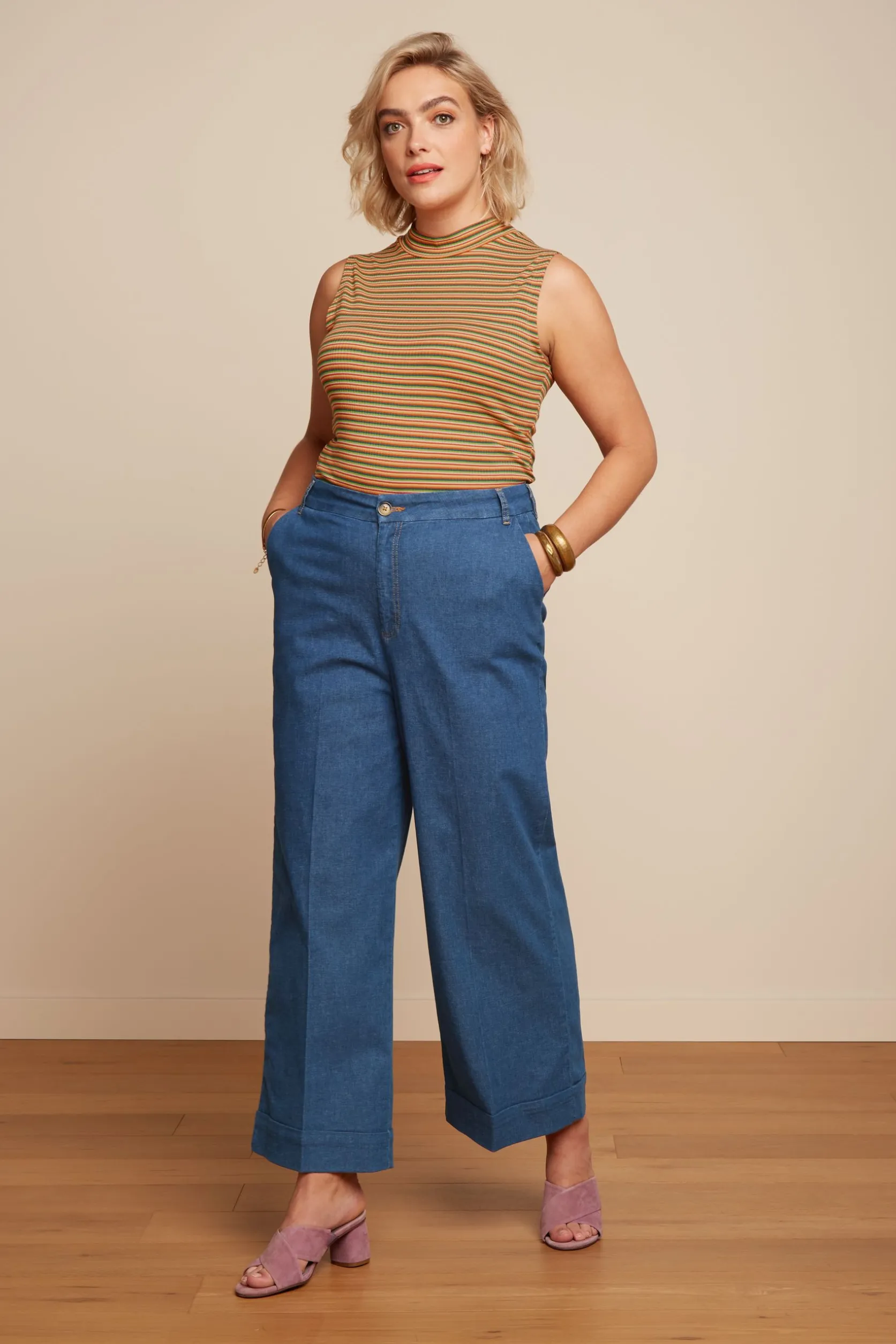 Turtle Top Boxy Stripe*King Louie Cheap
