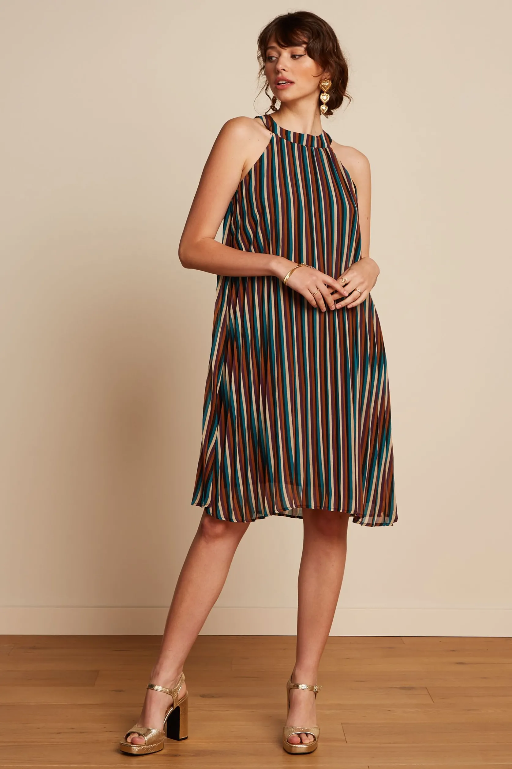 Virna Dress Piso Plisse*King Louie Discount