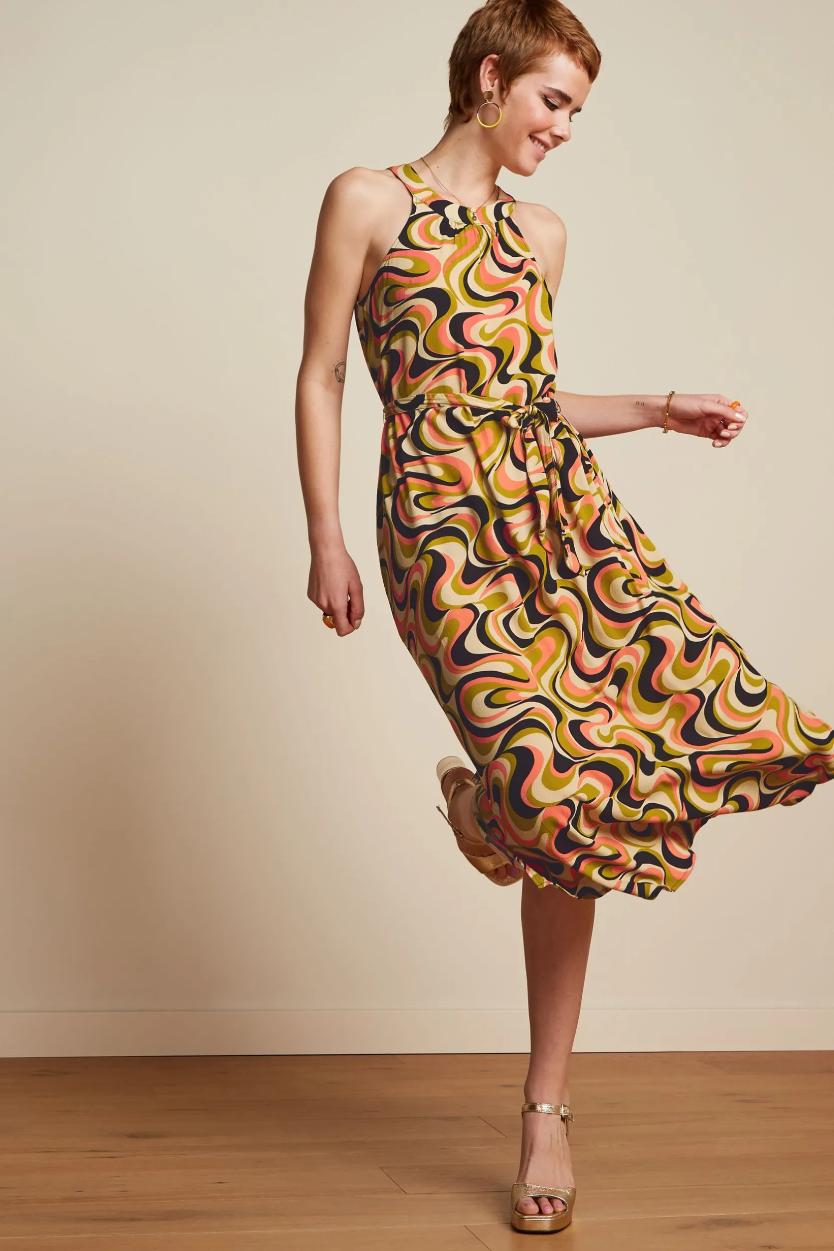 Virna Midi Dress Manic*King Louie Outlet