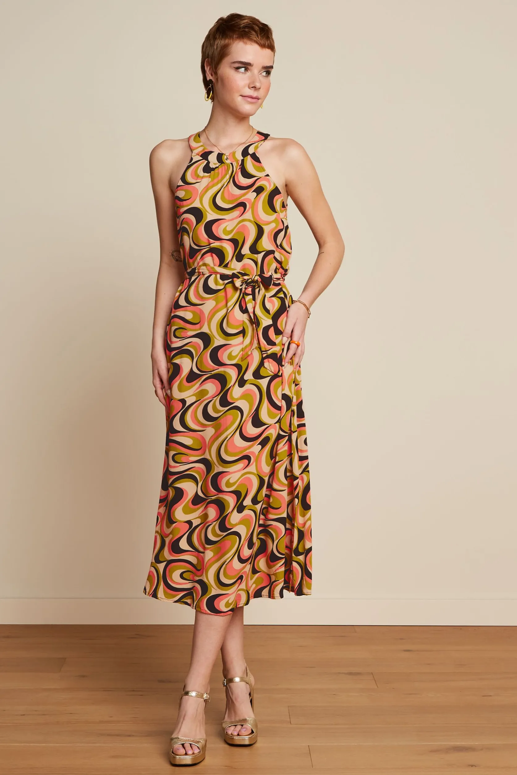 Virna Midi Dress Manic*King Louie Outlet