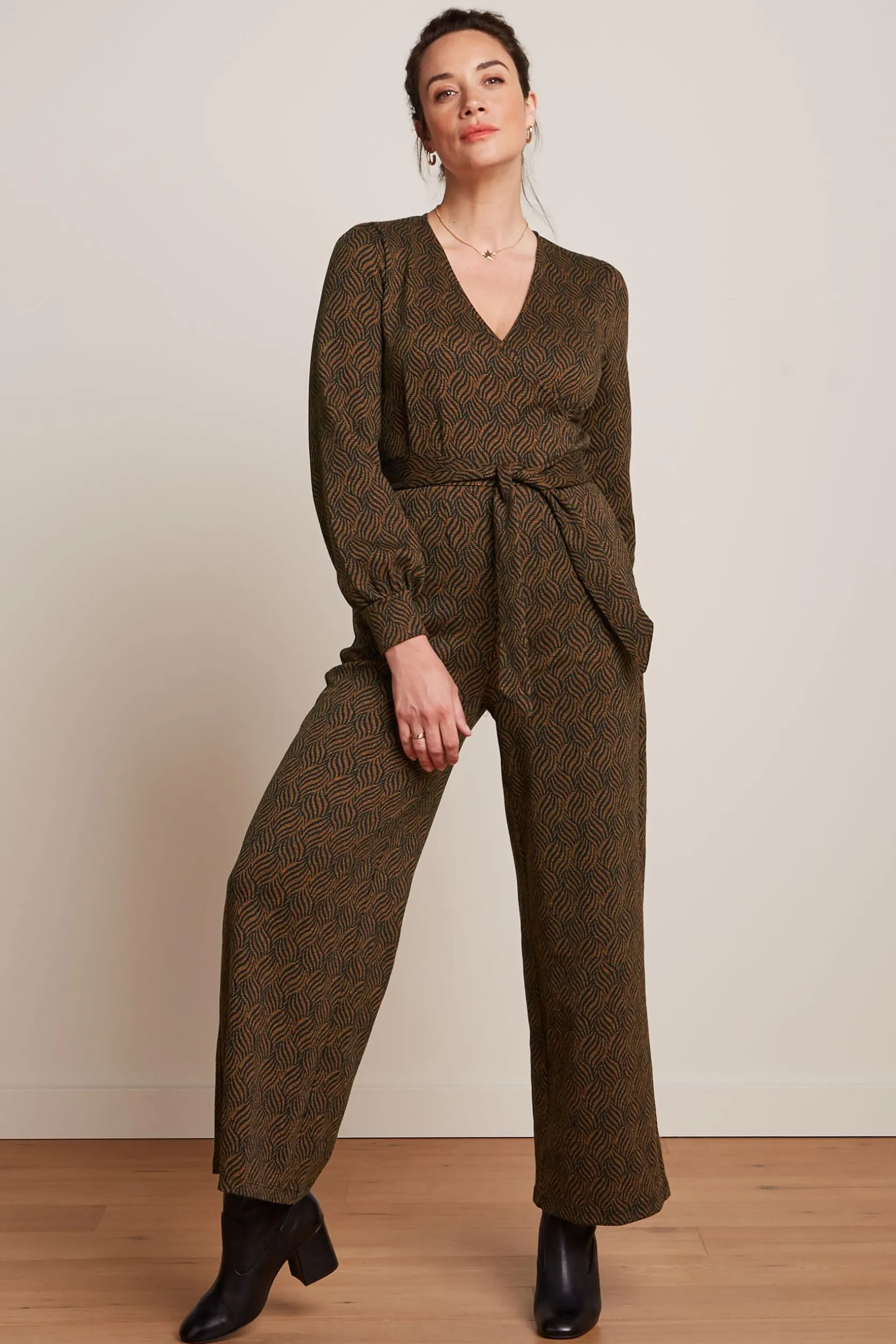 Zita Jumpsuit Ruby Jacquard*King Louie Best Sale
